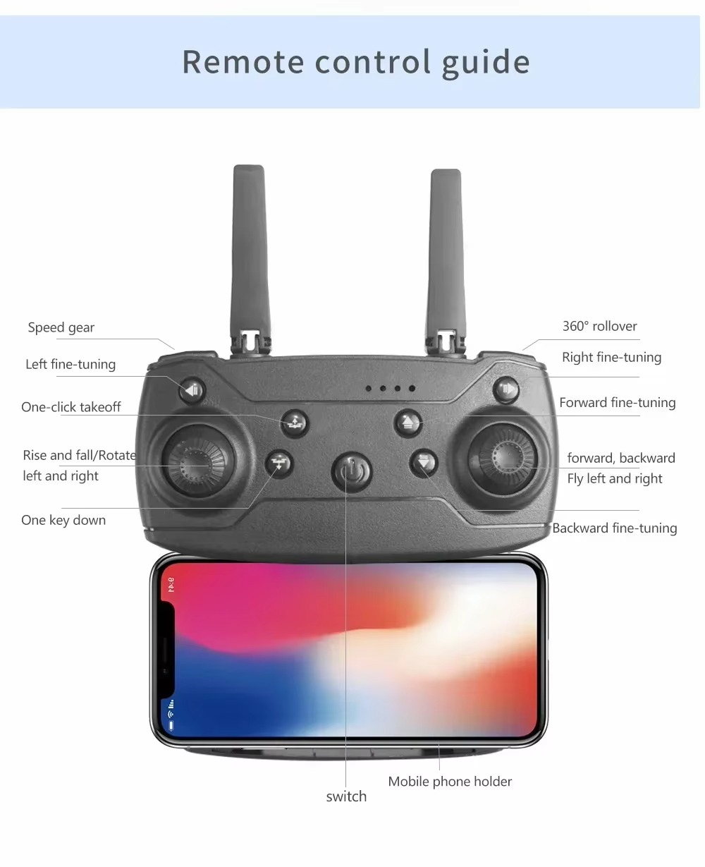 E88 Pro 4K HD Drone with Dual Camera - Image 2
