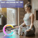 G-Shape RGB Lamp with Wireless Charger, Speaker, Clock - Image 8