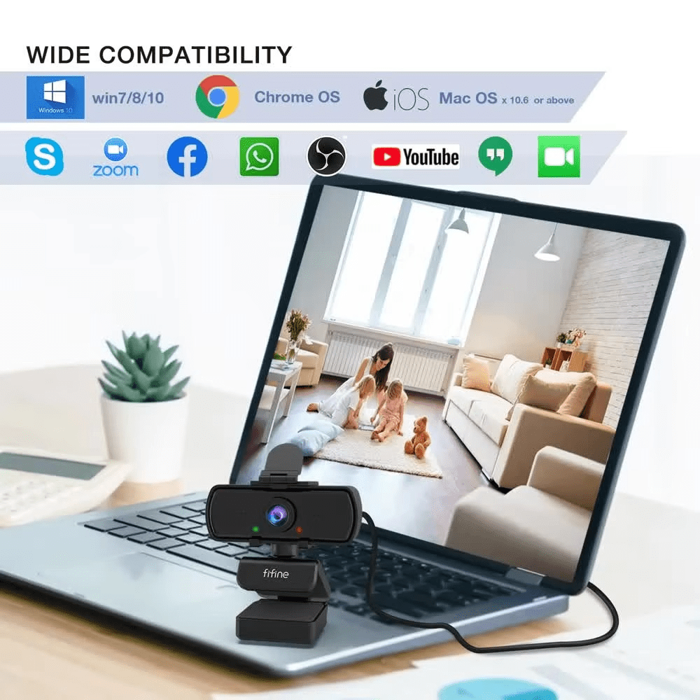 FIFINE K420 2K Webcam with Tripod - Image 4